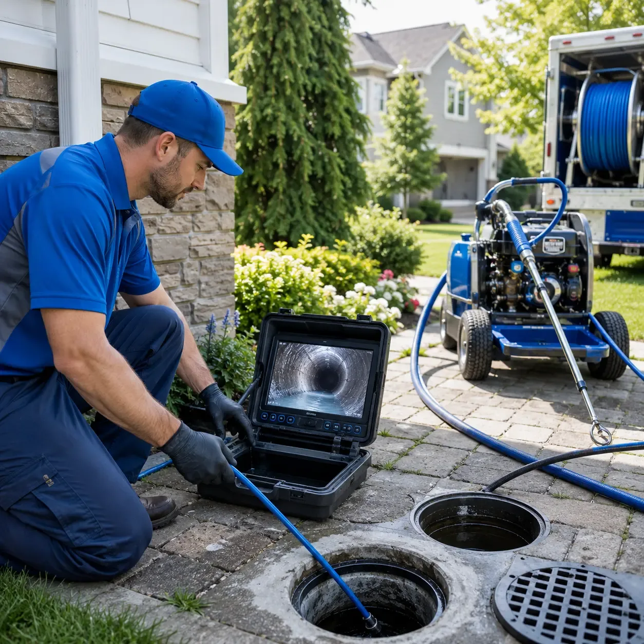Outdoor drain cleaning professionals serving Newport, TN